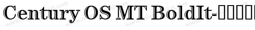 Century OS MT BoldIt字体转换